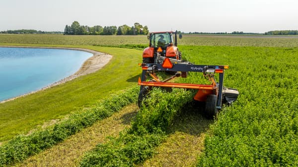 Kubota Disc Mower Conditioner at work