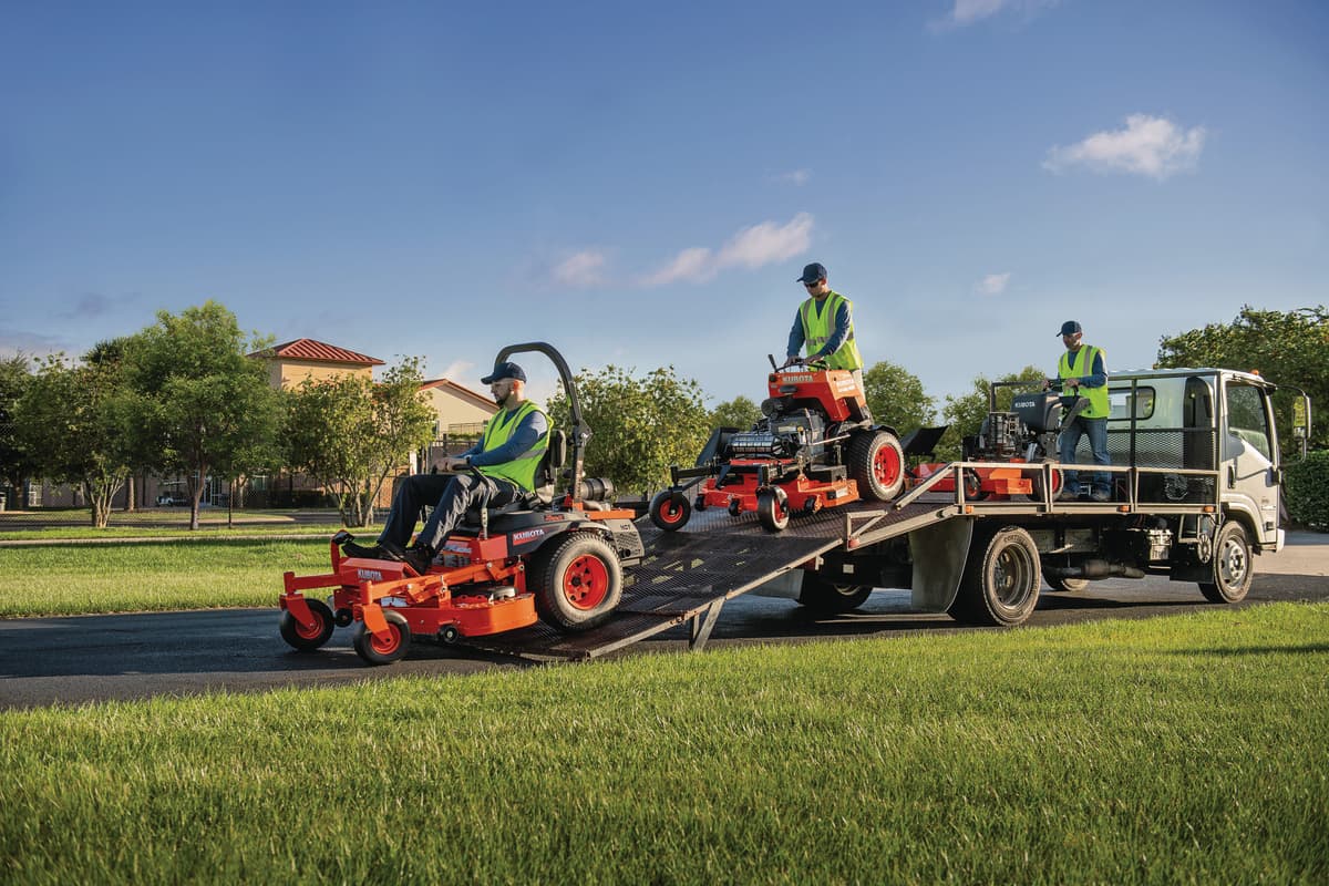 Kubota commercial mower lineup